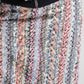 Feathered Mélange novelty cotton slit pencil skirt