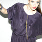 Silk tunic top with ruffle & chains detail - SOLD OUT