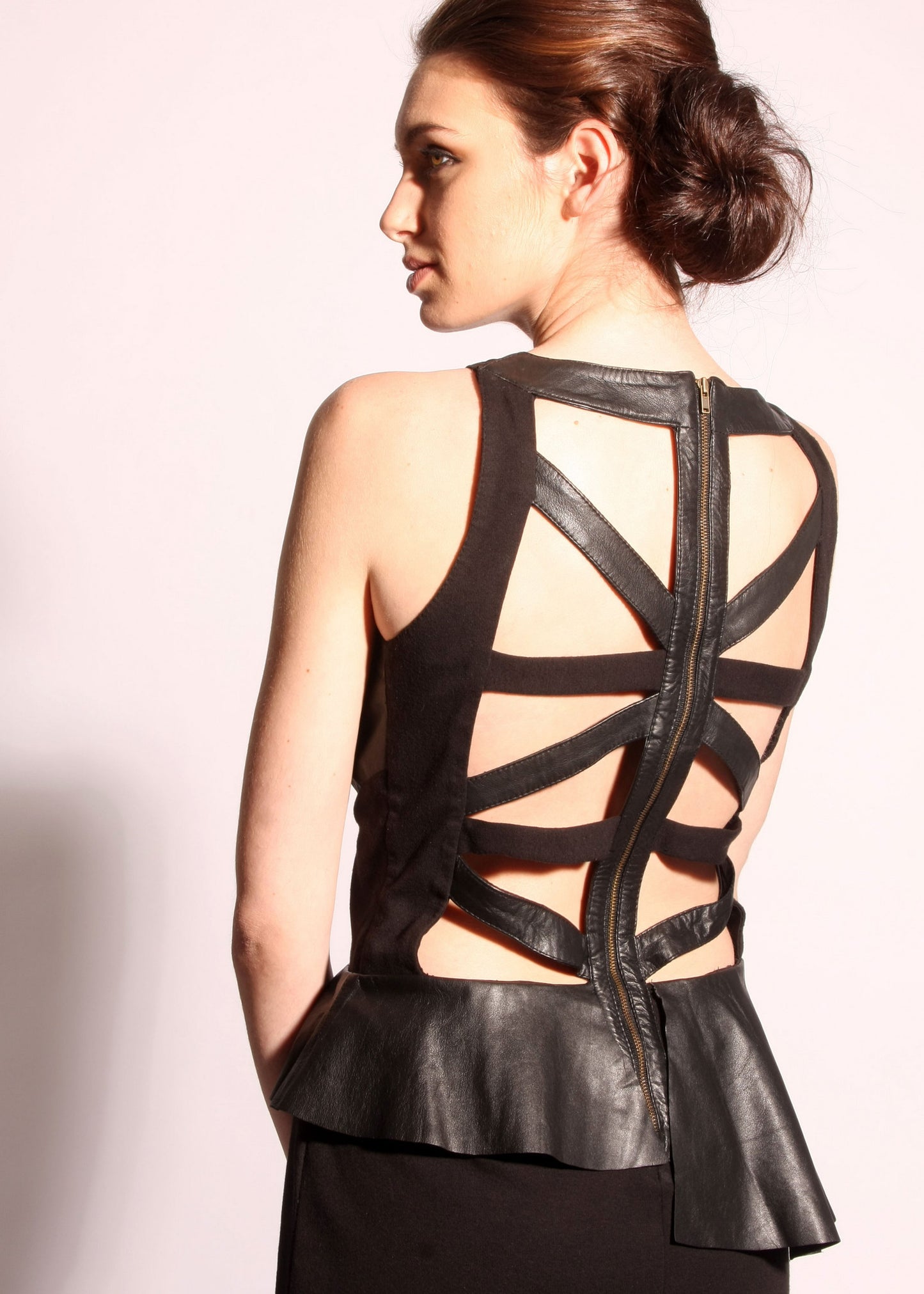 Leather / Ponte vixen dress