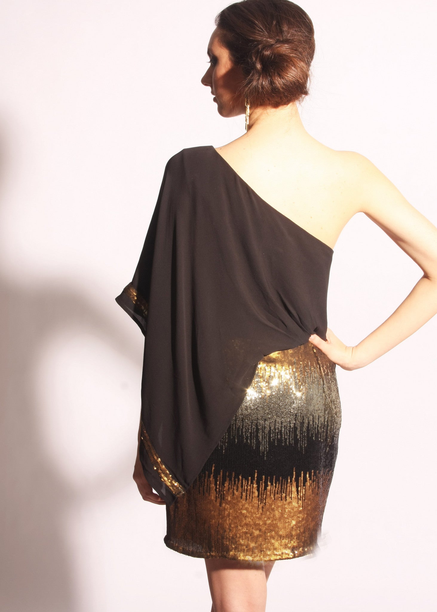 One shoulder multicolored sequins Dress- SOLD OUT One shoulder multicolored sequins Dress- SOLD OUT