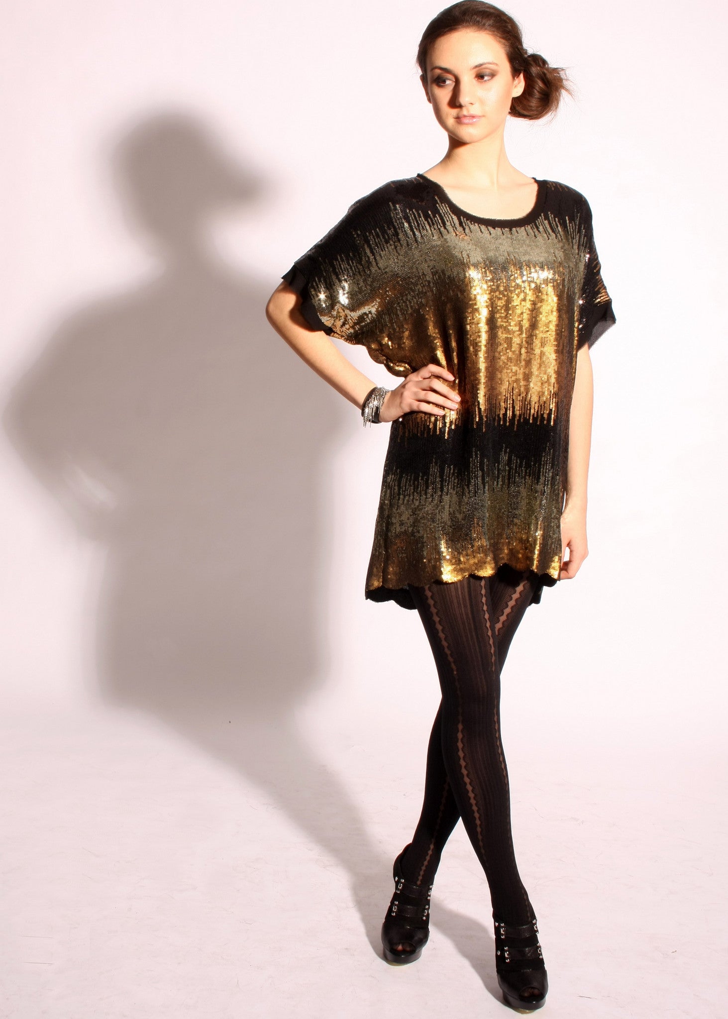 Multicolored sequins tunic dress- SOLD OUT Multicolored sequins tunic dress- SOLD OUT