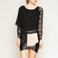 2-Toned Leather mini skirt
