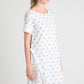 Circles dobby cotton shift dress
