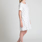 Circles dobby cotton shift dress