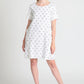 Circles dobby cotton shift dress