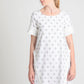 Circles dobby cotton shift dress