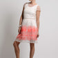 Sheer neon thread embroidered dots & hem dress