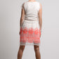 Sheer neon thread embroidered dots & hem dress