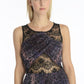 Leopard print chiffon & lace hi-low hem frock- SOLD OUT