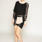 2-Toned Leather mini skirt