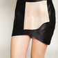 2-Toned Leather mini skirt