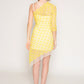 Kylie - One shoulder embroidered lace dress