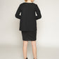Wool jacket with cutout shoulders and embroidery details