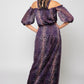 Leopard print Silk chiffon maxi dress