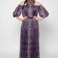 Leopard print Silk chiffon maxi dress