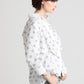 Circles dobby cotton hi-low hem shirt