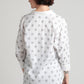 Circles dobby cotton hi-low hem shirt