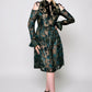 Silk Velvet burnout dress with bowtie details