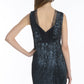 Slinky sequins bodycon cocktail gown