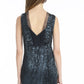 Slinky sequins bodycon cocktail gown
