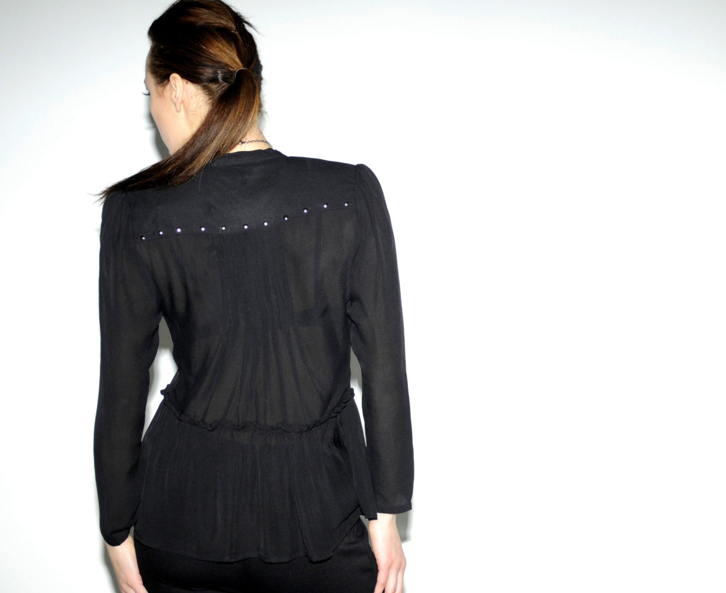 Georgette studded full sleeves shirt - SOLD OUT