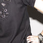 Wool crepe LBD metal stones dress