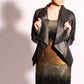 Kika - Raglan sleeve tie belt leather jacket