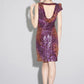 All over sequins leapord print ombre party dress- SOLD OUT