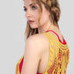 Sunset ombre crochet lace dress