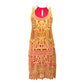 Sunset ombre crochet lace dress