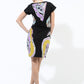 Zena-Ponte abs print dress - SOLD OUT