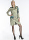 Silk Forrest print asymmetric hem shirt dress main image 1