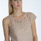Sheer asymmetric overlay sequin dress