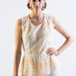 Peplum floral lace, open back blouse