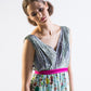 Silk floral print maxi dress with contrast trim - SOLD OUT