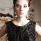 Grace- Brocade shift dress with Ostrich feathers - SOLD OUT